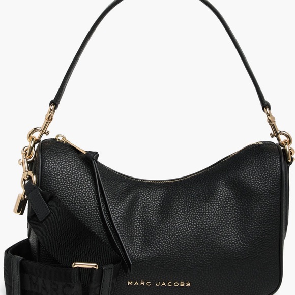 Marc Jacobs Black Pebbled Leather Shoulder Bag
